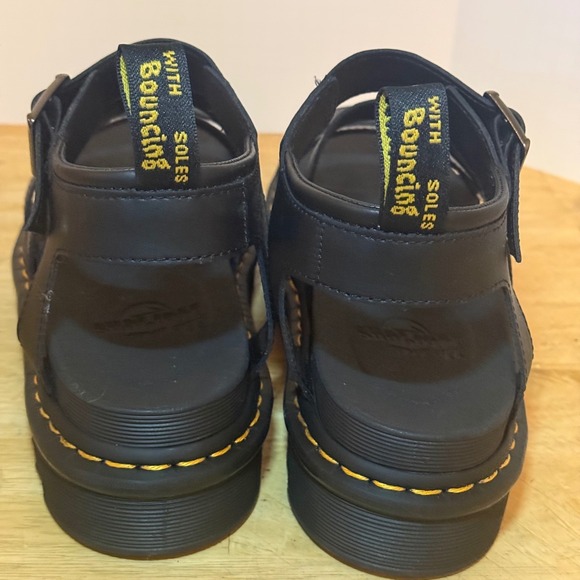 Dr Martens Blaire Black Leather Platform Gladiator Sandals Womens Size 10 - Picture 11 of 16